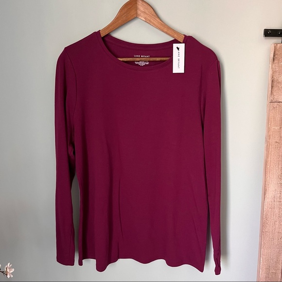 Lane Bryant Long Sleeve Crew Neck Tee NWT Size 14/16 - Picture 2 of 3